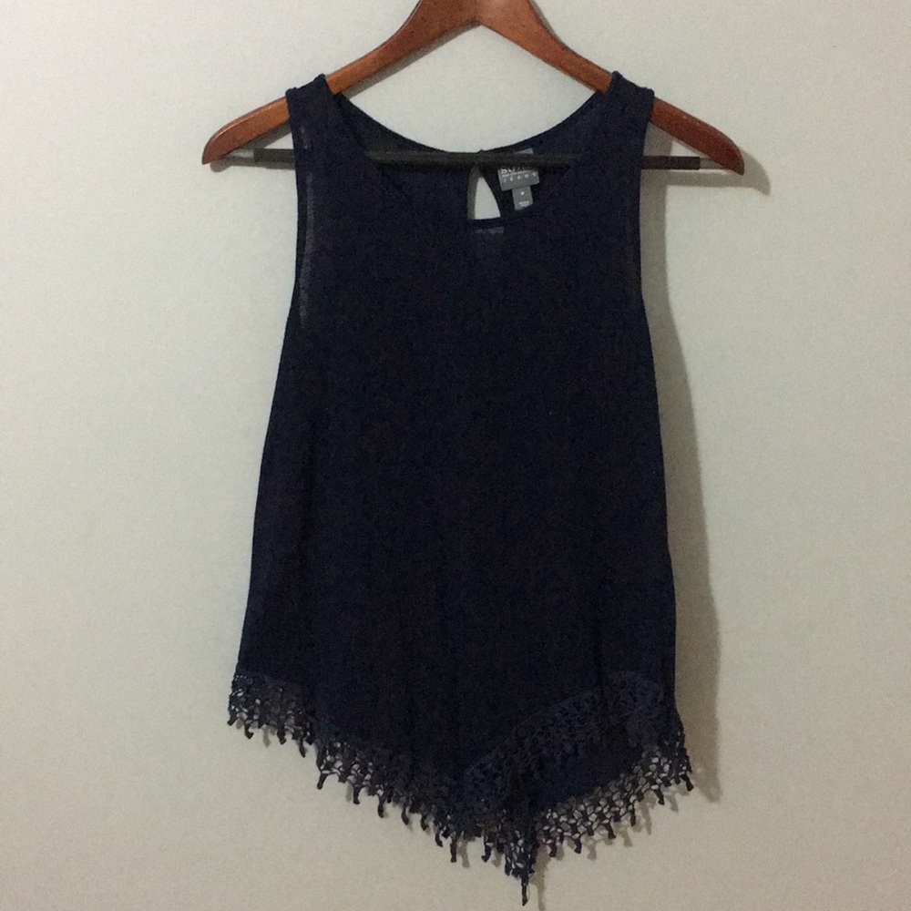 Soho Jeans NY&Co Navy Blue Blouse, Medium